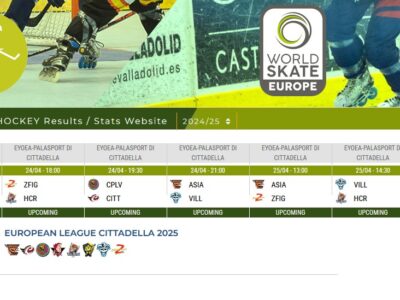 Captura de pantalla de la web de l'European League 2025
